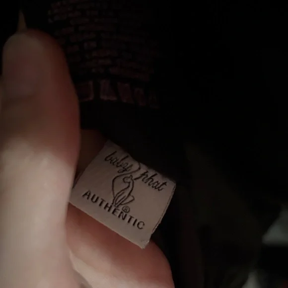 Baby Phat Satin Black Puffer Coat with Faux Fur Hood - Picture 7 of 8